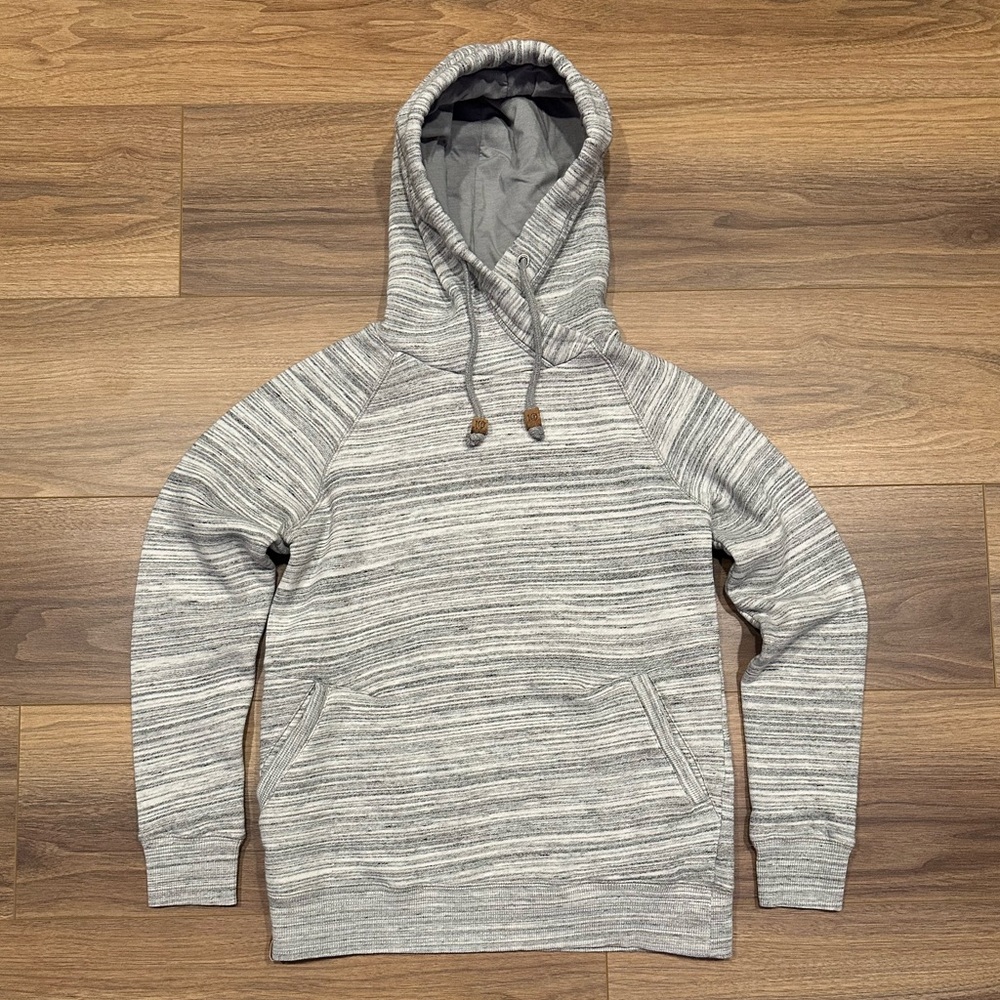 Tentree Gray Hooded Long Sleeve Sweatshirt
